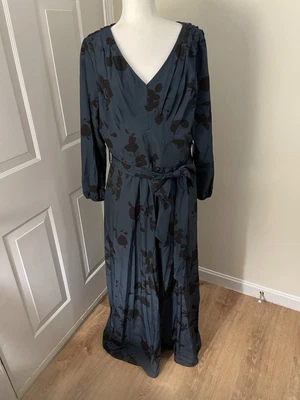 Wayward Fancies eShakti Navy/black Maxi Dress Size 18/XL - Image 1 of 4