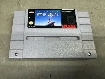 Vintage Mystic Quest Final Fantasy Super Nintendo Official SNES Game Cartridge - Image 1 of 4