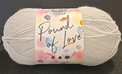 Lion Brand Yarn Pound Of Love Elephant Grey 100% Acrylic 16oz/1020yds Weight #4 - Image 1 of 4