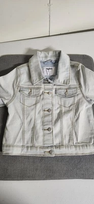 Chaqueta vaquera antigua azul marino para niña. Con botones a presión. Talla 5t Foto 1 de 4