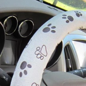 Sale Useful Access Car Cover Steering Wheel 38CM 15" Cute Replacement Soft - Picture 1 of 4