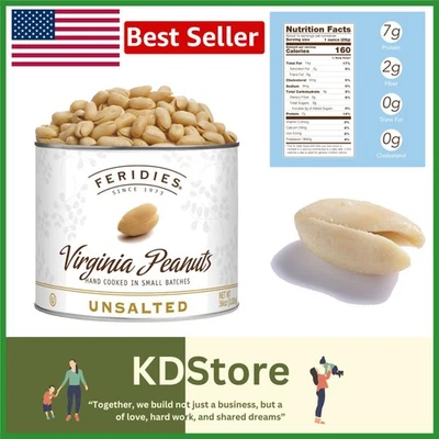 Long-Shelf Life Unsalted Virginia Peanuts - 36 Oz Tin, Perfect for Squirrels - Image 1 of 4