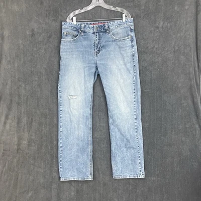 Rock & Roll Denim Jeans Mens 36x32 Double Barrel Straight Relaxed Cowboy ISSUES - Image 1 of 4