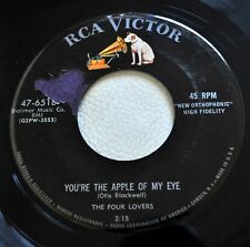 FOUR LOVERS early FOUR SEASONS 45 You're the Apple of my Eye RCA doowop  Sw 292