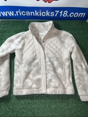 Chaqueta de peluche acolchada ABERCROMBIE & FITCH polar Sherpa Bomber talla pequeña Foto 1 de 4