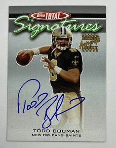 2003 Topps Total Signatures #TS-TB Todd Bouman Autogrammkarte FRA42-04 - Bild 1 von 2