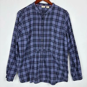 L.L. Camicia in flanella a quadri Bean completa con bottoni e dettagli davanti - Foto 1 di 3