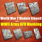 1/32 1/35 Scale WWII German/US/Soviet/Israel AFV Stencil Template Spray Kit Tool
