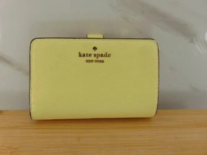 Kate Spade BRANDNEUE GELBE LEDER Geldbörse mit Doppelfaltung und Kartenetui - Bild 1 von 5