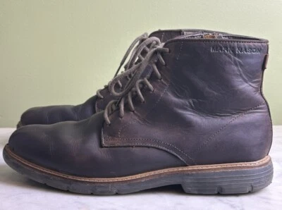 Botas marrones Mark Nason para hombre Lite Lugg talla 11 corbata y cremallera  Foto 1 de 4