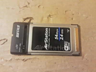 Buffalo Air Station WiFi Wireless PCMCIA Karte WLI-CB-G54 54Mbps Cardbus - Bild 1 von 4