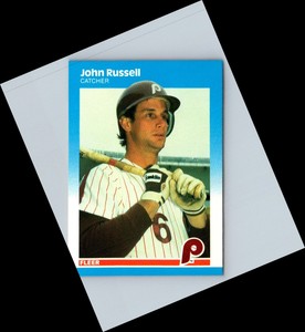 1985 Fleer John Russell/Steve Jeltz #653 Philadelphia Phillies