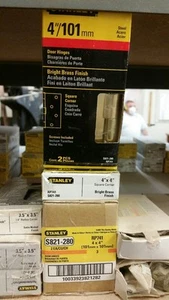 Stanley Türscharnier S821-280 Messing hell 4"/101mm SOFORT VERSANDFERTIG! - Bild 1 von 2