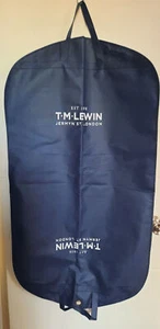 3x T.M.LEWIN Navy Man Dress suitcase Big Zipped Travel Women Wedding Garment Bag - Picture 1 of 12