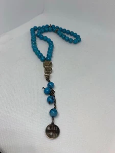 Vintage Türkis Perle möglich Rosenkranz und Silber Fundstücke  - Bild 1 von 3