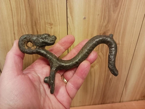 Antique fireplace dragon andiron piece Nova Scotia md find Cover