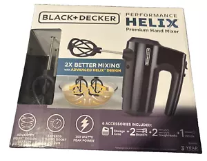BLACK+DECKER MX610B: 5-Speed Hand Held Mixer w/ Beaters & Storage Case - Black - Picture 1 of 2