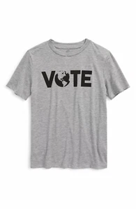 Tucker + Tate Toddler Boys Size 2 Vote Collection Graphic Tee in Gray 1853 - Picture 1 of 7