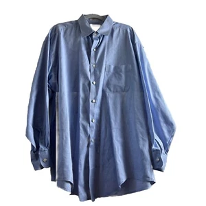 MacCluer Royal Oxford Button Front Shirt 16.5-33 Blue 80’s 2ply X 80’s 2ply - Picture 1 of 9