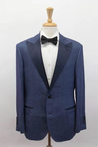 NWT $5995 Brunello Cucinelli Men's 100% Linen 2-Piece Tuxedo Suit 50/ 40US A248 - Picture 1 of 15
