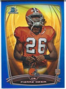 2014 Bowman Chrome BLUE REFRACTOR PIERRE DESIR Lindenwood Lions Browns SP #/199 - Picture 1 of 2