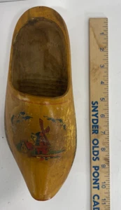 VINTAGE HEINEKEN LAGER BEER WOOD CLOG SHOE DUTCH HOLLAND WINDMILL ORIG. PATINA - Picture 1 of 9