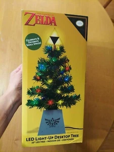 Nintendo The Legend of Zelda LED Light Up 10 inch Desktop Christmas Tree NIB - Picture 1 of 8