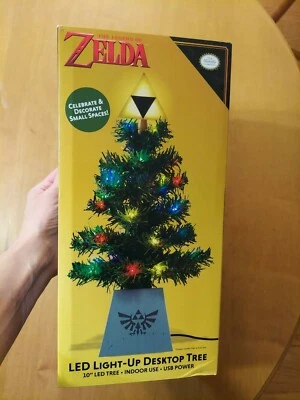Nintendo The Legend of Zelda LED Light Up 10 inch Desktop Christmas Tree NIB - Image 1 of 4