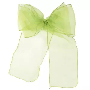 25x Organza Sashes Chair Cover Wedding Sashes for Chair Bows Decoration Party - Picture 1 of 159