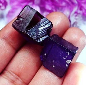 Mixed Color Zircon Rough 60.50 Ct / 2 Pcs Cambodian Loose Gemstone For Sale - Picture 1 of 6