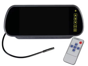 Monitor TFT 7 pollici specchietto retrovisore touch auto display retromarcia - Foto 1 di 2