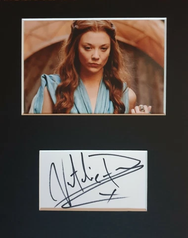 Natalie Dormer 'Game of Thrones', hand signed mounted autograph Cover