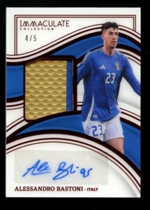/5 (!) Alessandro Bastoni Auto Patch Autograph Panini Immaculate 2023-24 Inter - Bild 1 von 4