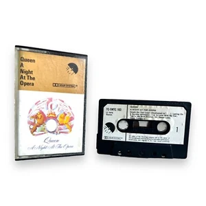Queen – A Night At The Opera - Cassette Tape Album 1975 TC-EMTC 103 Paper Label - Picture 1 of 14