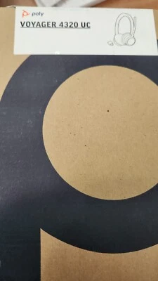 Plantronics Poly Voyager 4320 UC Wireless Bluetooth Headset No Stand USB-C Used - Image 1 of 2