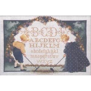 Lavender & Lace Cross Stitch Chart Childrens Garden BR5 - Picture 1 of 1