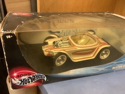 Beatnik bandit hot wheels Ed Roth design 1/18 WHITE Wear on box  2001 issue  - Image 1 of 2