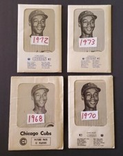 1968 1970 1972 1973 Chicago Cubs Picture Packs in Original Envelopes Banks Santo