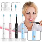 Electric Toothbrush Sonic Rechargeable 5-speed Adults Brush 2 Heads USB