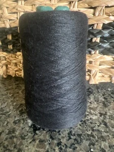 Very SOFT, Black Cone 100% Peruvian Baby Alpaca #0weight  12oz - Picture 1 of 5