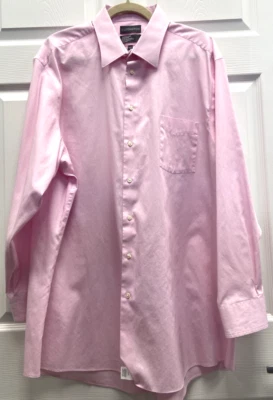 Camisa de vestir COVINGTON sin arrugas para hombre XL 17 - 17,5 34 - 35 rosa claro Foto 1 de 4