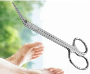 TOE Nail Scissors Extra Long Handle Pedicure Manicure Chiropody Podiatry Scissor - Picture 1 of 4