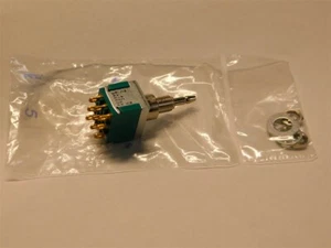 TE Connectivity / Alco MPA306F 3PDT Momentary Pushbutton Switch 6A 125V 3A 250V - Picture 1 of 3