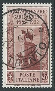 1932 REGNO USATO GARIBALDI 2,55 LIRE - U16 - Picture 1 of 1