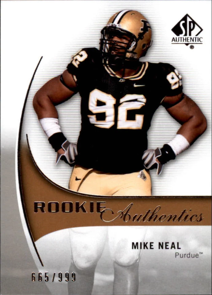 B2917- 2010 SP Authentic #209 Mike Neal RC /999 SAMPLE PIC - Image 1 of 2