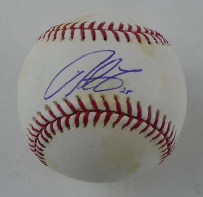 Derrek Lee Firmado Rawlings OML Béisbol Chicago Cubs Autografiado Foto 1 de 4