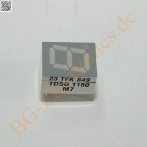 10 x TDSG1150 Green (565 nm) 7-segment display TFK  10pcs - Picture 1 of 1