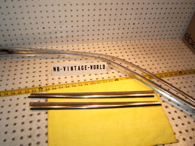 Mercedes R129 SL 02 Flecha Plateada Superior Superior Superior Inferior Plateado Cromo 4 Cubiertas Foto 1 de 4