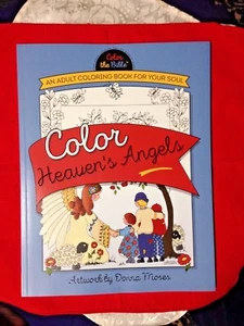 "COLOR HEAVEN'S ANGELS ADULT & CHILDRENS' RELIGIOUS COLORING BOOK **New** - Picture 1 of 3