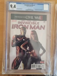 Invincible Iron Man #7 CGC 9.4 1st Cameo Appearance Riri Williams 1st Print - Bild 1 von 1